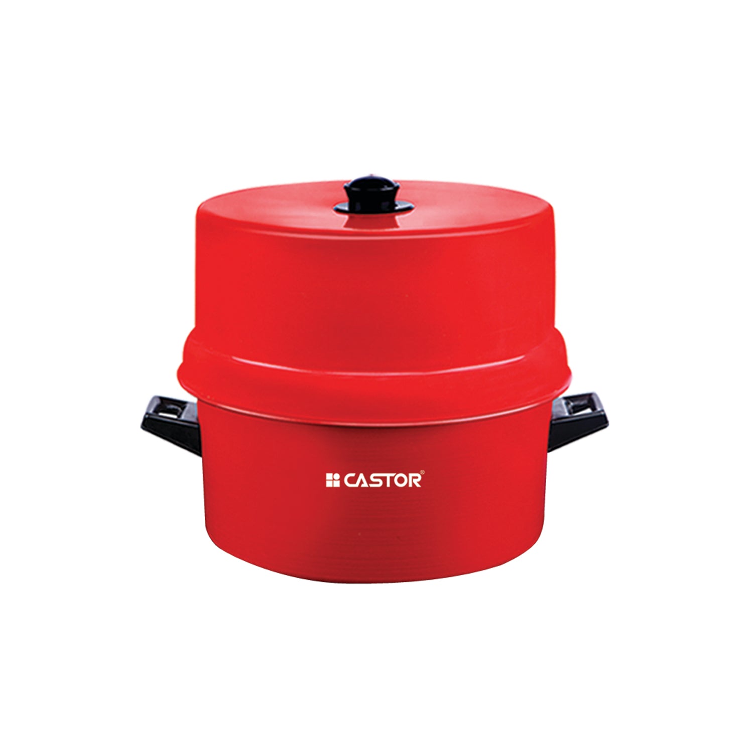 CASTOR Aluminium Choodarapetty (Hot Pot) 1KG with Bakelite Handle, Steel Pot Inside, Long Lasting Aluminium Body