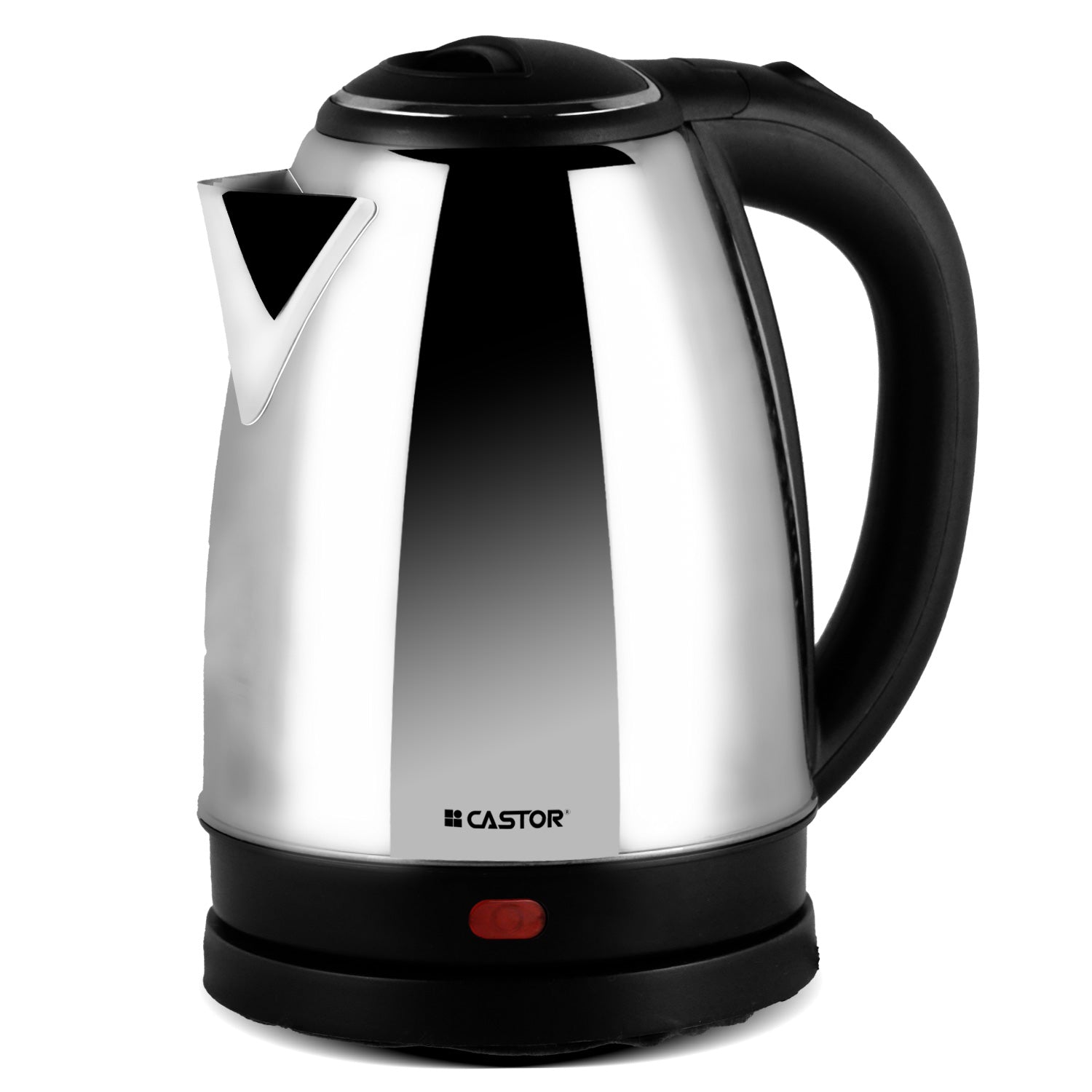CASTOR CT EK18M Electric Kettle 1.8 Litre 1500W with Triple Safety Protection, High Quality Thermistor, 360° Rotating Base (Silver)
