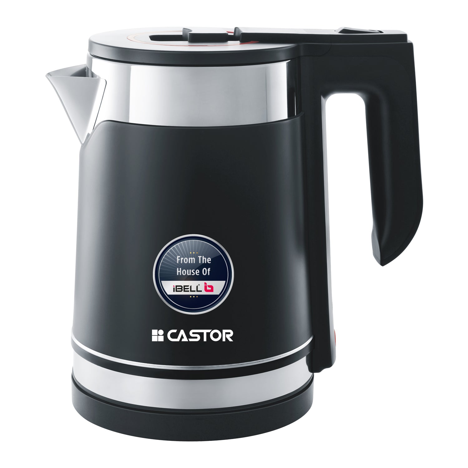 CASTOR CT EK017BM Electric Kettle 1.7 Litre 1500W with Triple Safety Protection, Accurate Temperature Controller, 360° Rotating Base (Silver)