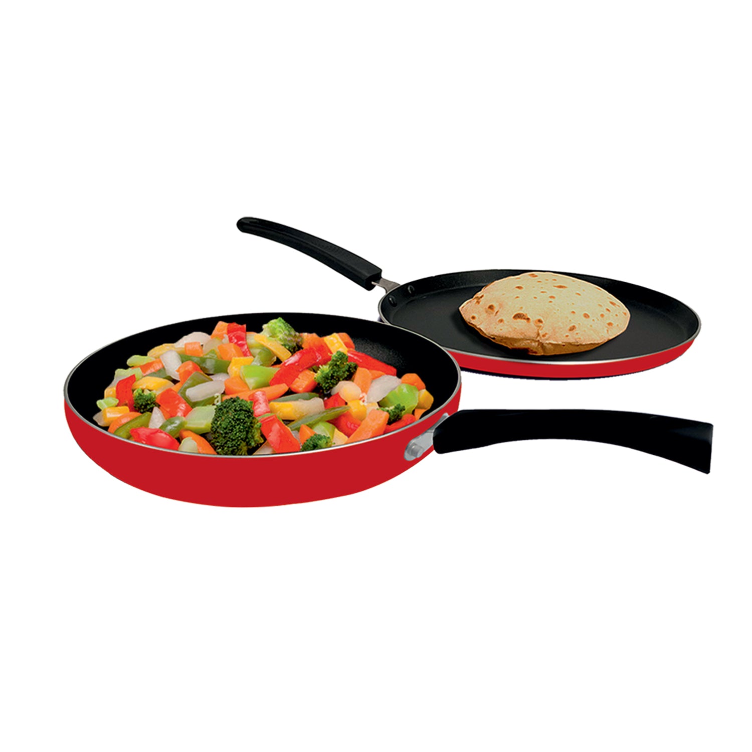 CASTOR CT TF2422 2 in 1 Non-Stick Cookware Set with 3 Layer Durable Non-Stick Interior, Heat Resistant Bakelite Handle