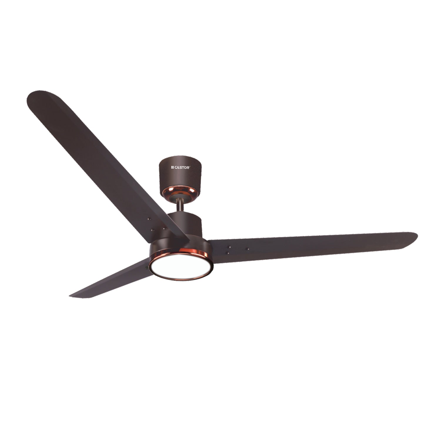 CASTOR WYNEX-9W BLDC Ceiling Fan with Smart Light, Power Saving up to 57%, Remote Control, Smart BLDC Motor, 28W, 3 Year Warranty (Smokey Brown)
